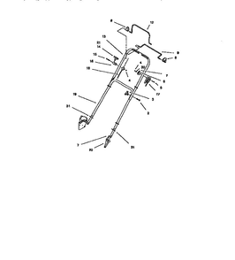 Handle Assembly Diagram and Parts List for 10227 7900001 AND UP Lawn Boy Lawn Mower